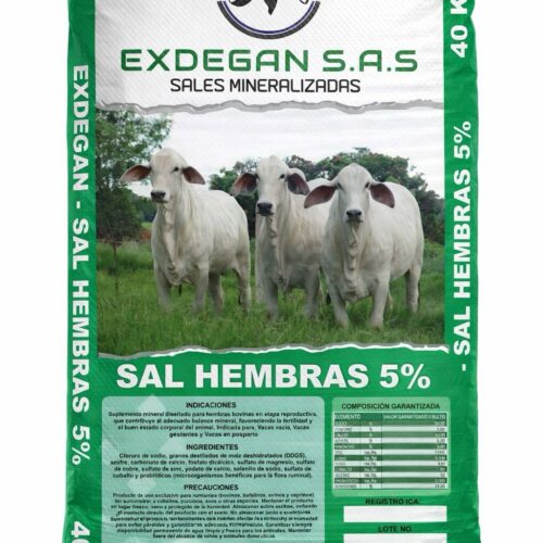 Sal Hembras Exdegan 5%