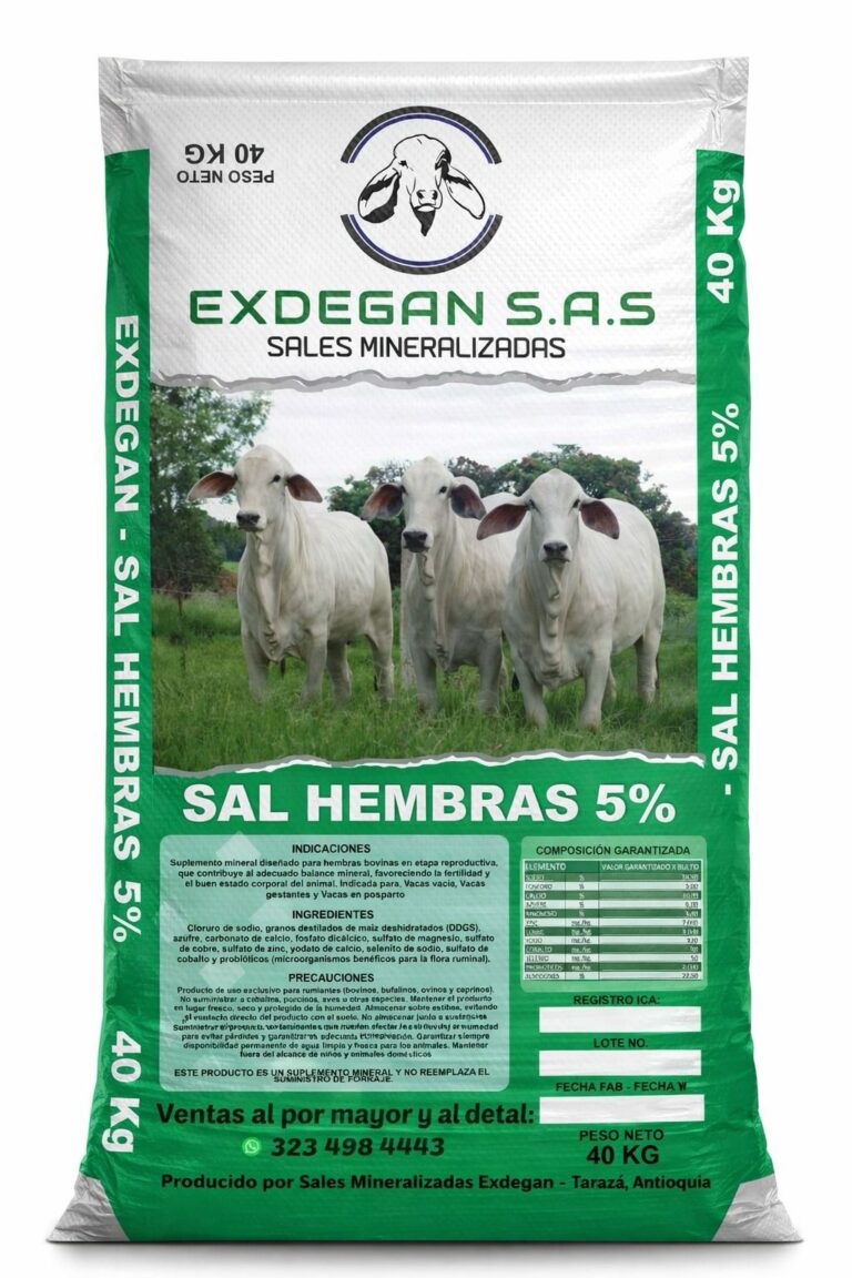 Sal Hembras Exdegan 5%